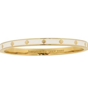 Kate Spade Spot The Spade White/Gold Bracelet.